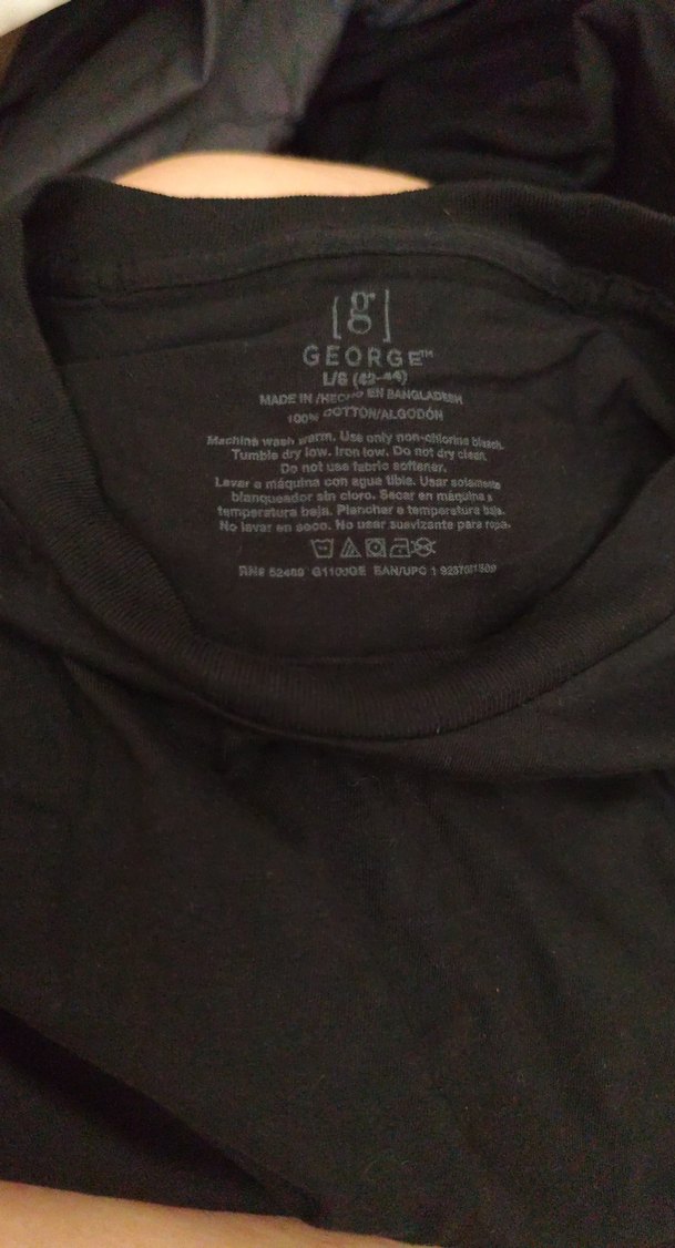 Siyah Basic Bisiklet Yaka Tişört — görsel 2/3