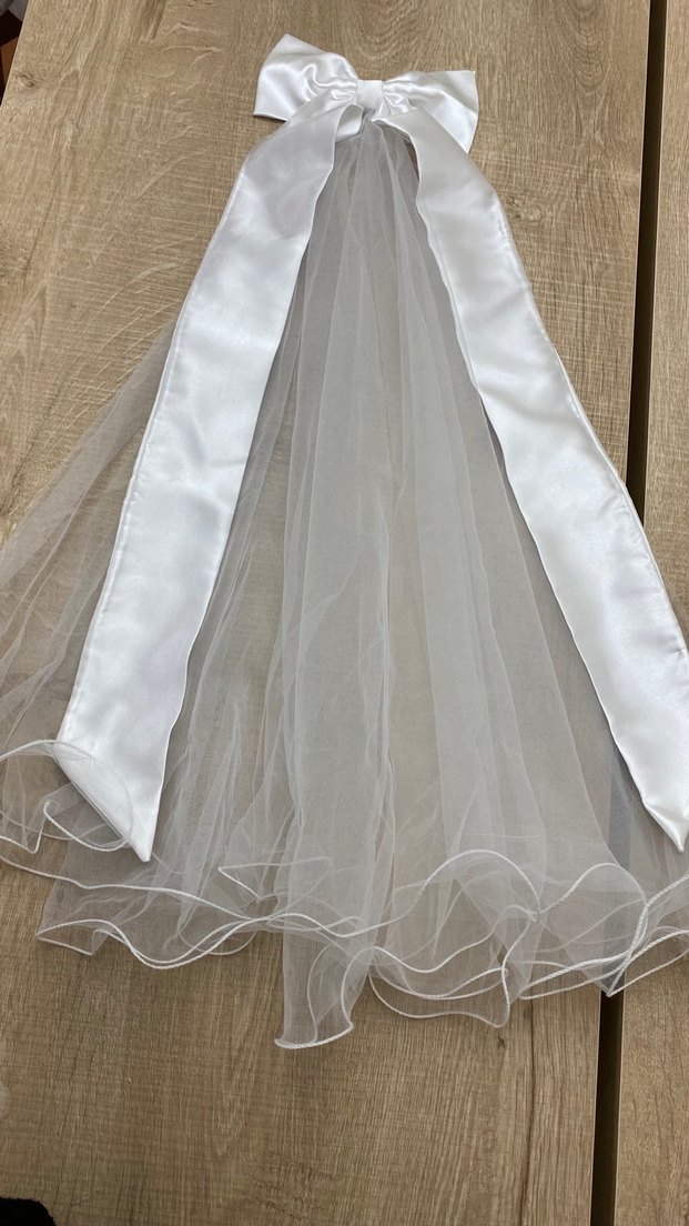 Beyaz Fırfırlı Düğün Aksesuarı - Görsel 2