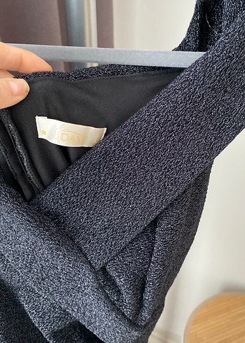 Siyah Drapeli Uzun Abiye Elbise - Görsel 2