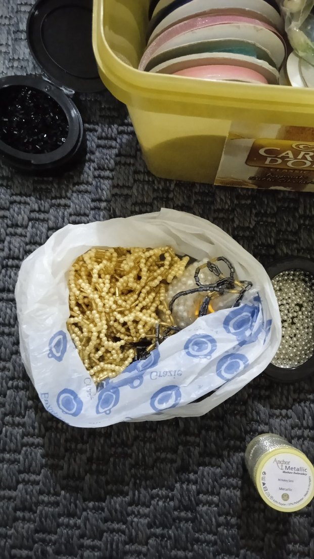 kurdale nakışı için kurdale ve boncuk lotu - Görsel 3