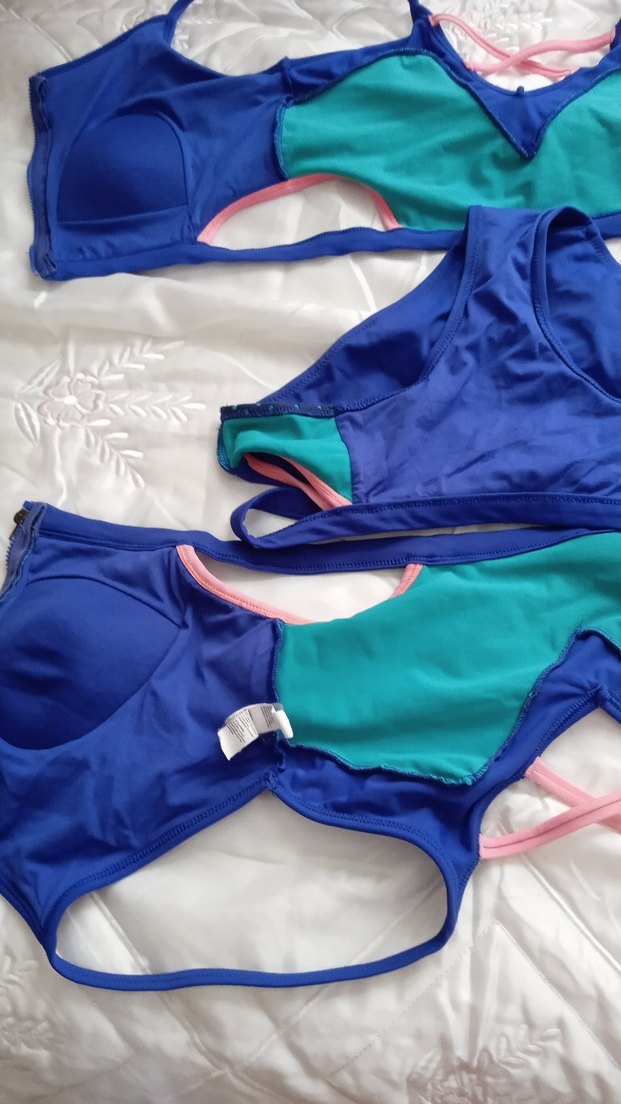 Mavi halter bikini takımı - Görsel 5