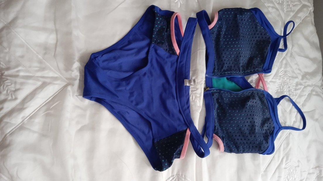 Mavi halter bikini takımı - Görsel 2