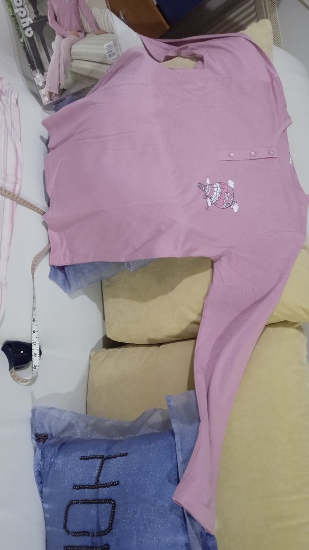 Aydoğan lila Uzun Kollu Rahat Kadın Pijama Takımı - Görsel 4