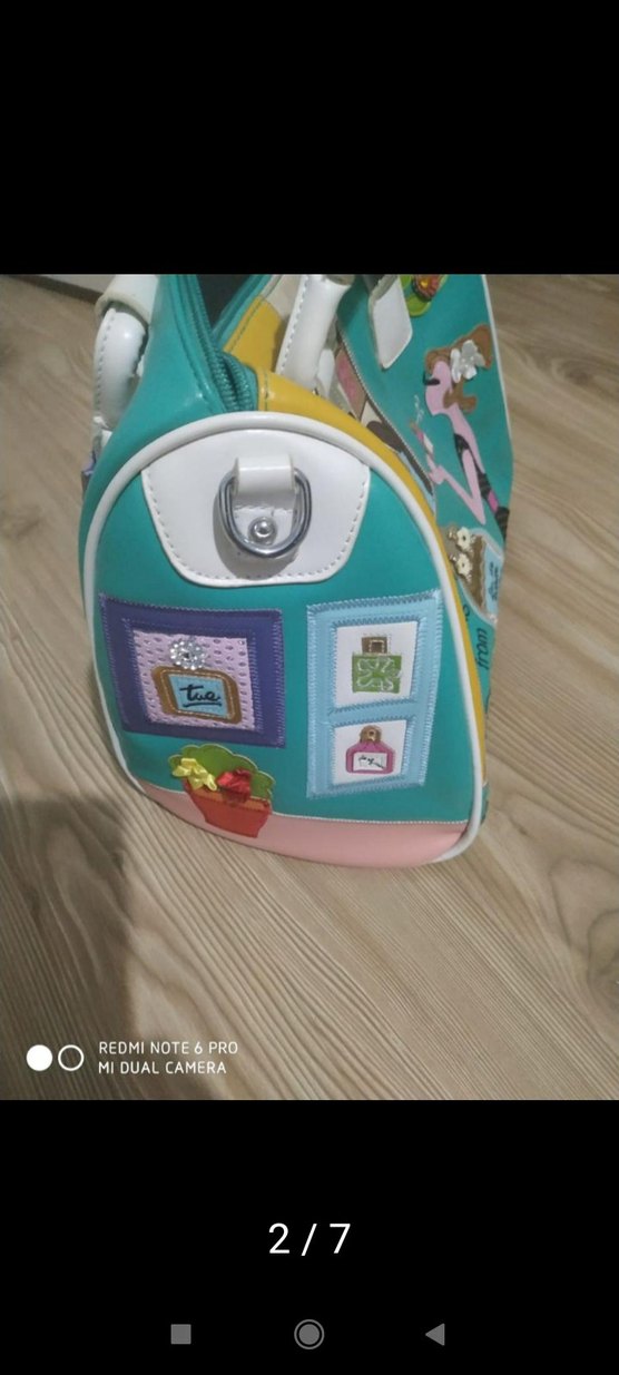 Bohem Çok Renkli Baskılı Kadın Çantası - Görsel 2