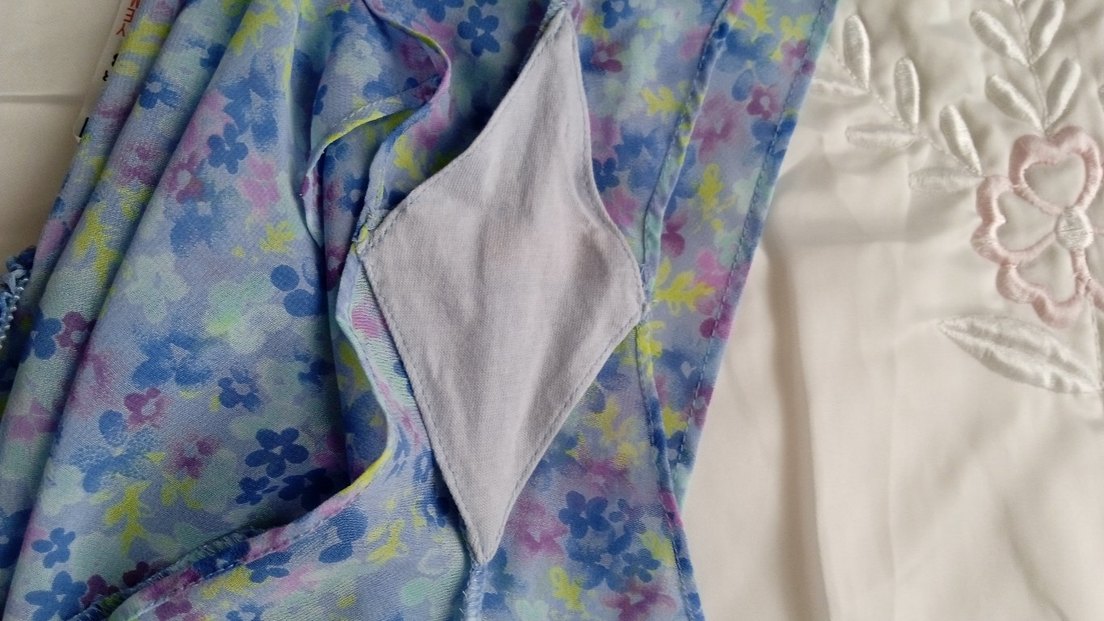 George Mavi Çiçek Desenli Mini Kadın Pijama Takımı beybidoll - Görsel 4