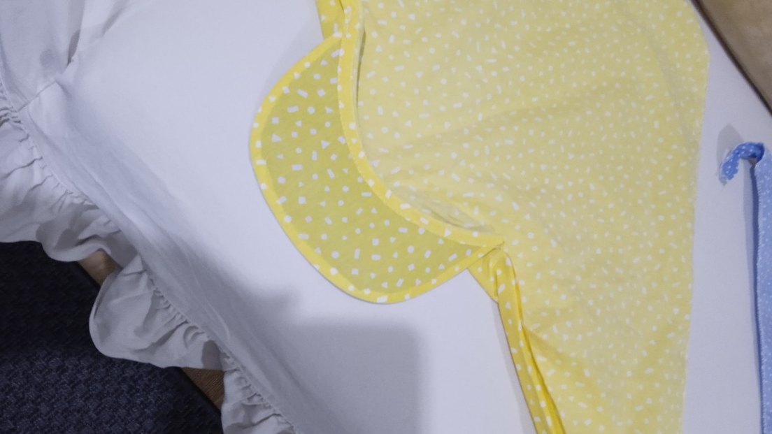 Sarı ve mavi Puantiyeli  şapka - Görsel 3