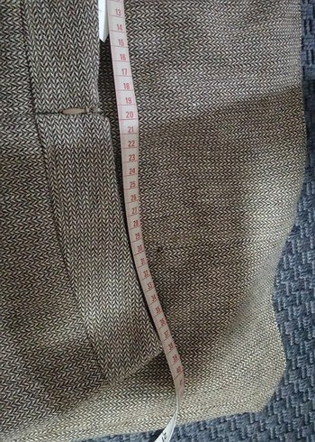 valonlu Kahverengi Midi Etek - Görsel 14