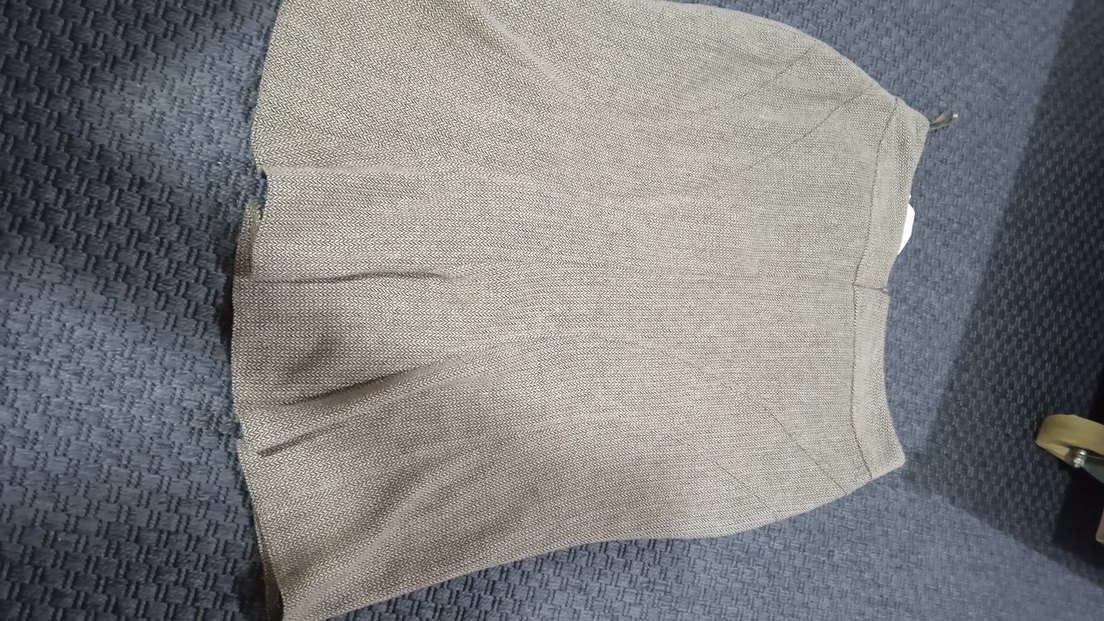 valonlu Kahverengi Midi Etek - Görsel 5