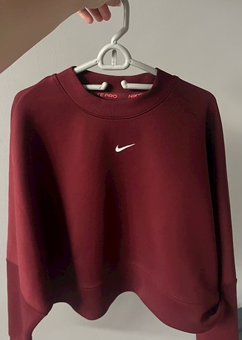 Nike Bordo Bisiklet Yaka Sweatshirt