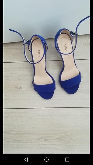 37 Beden mavi Renk saks topuklu ayakkabı