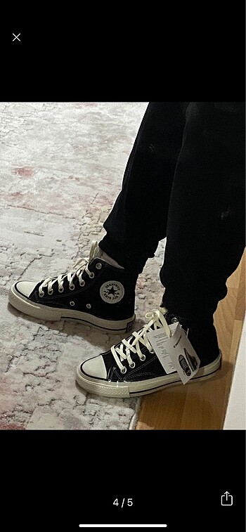 36 Beden siyah Renk Converse chuck70