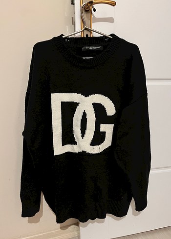 Dolce & Gabbana Dg Siyah Oversize Triko Kazak