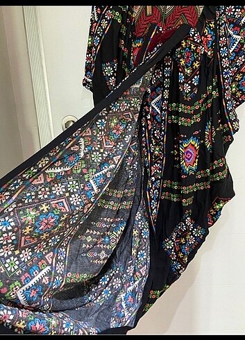 46 Beden çeşitli Renk Şık etnik elbise 