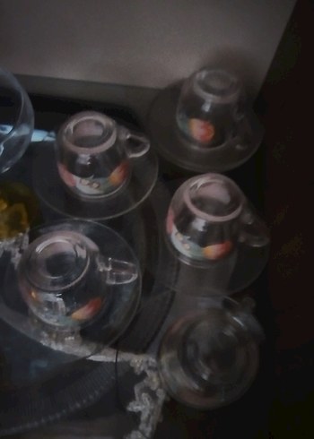 Çiçek Desenli Çok Renkli Tabak Seti - Görsel 4