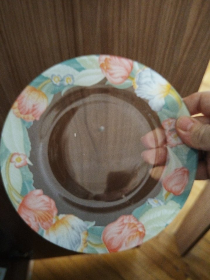 Çiçek Desenli Çok Renkli Tabak Seti - Görsel 2