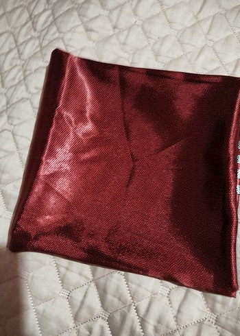 Burgundy Parlak Pilili Kadın Fular Bellasima - Görsel 5