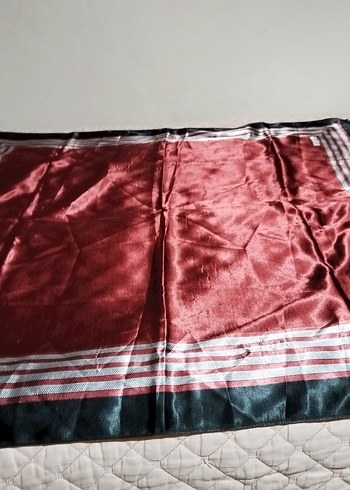 Burgundy Parlak Pilili Kadın Fular Bellasima - Görsel 6