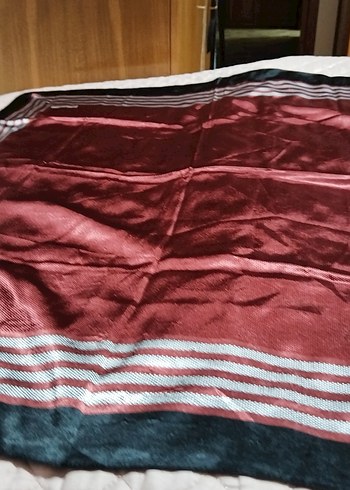 Burgundy Parlak Pilili Kadın Fular Bellasima - Görsel 7