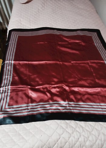 Burgundy Parlak Pilili Kadın Fular Bellasima - Görsel 3