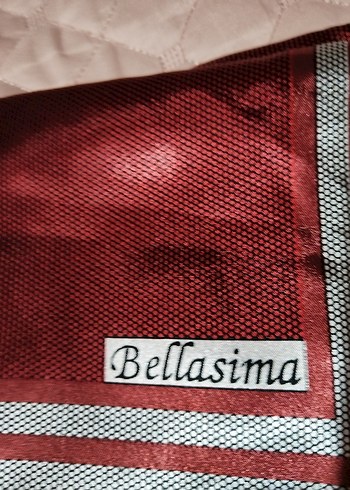 Burgundy Parlak Pilili Kadın Fular Bellasima - Görsel 2