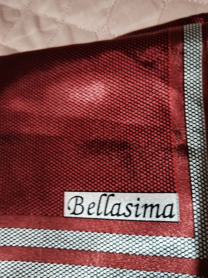 Burgundy Parlak Pilili Kadın Fular Bellasima - Görsel 2