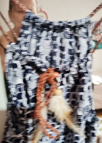 Gri Bağlamalı Bohem Mini Tulum - Görsel 3