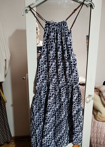 Gri Bağlamalı Bohem Mini Tulum - Görsel 2