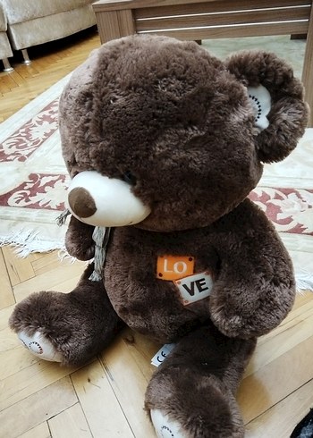 Koyu Kahverengi Peluş Ayı Oyuncak - Görsel 2