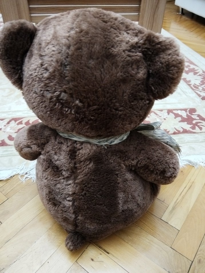 Koyu Kahverengi Peluş Ayı Oyuncak - Görsel 3