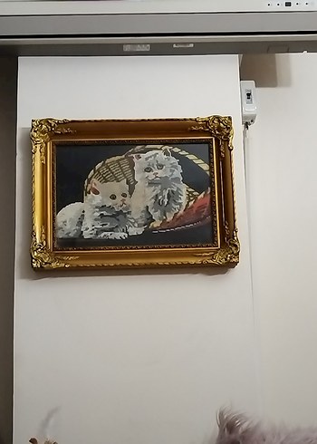 Parlak Altın Renkli el işi işleme vintage - Görsel 2