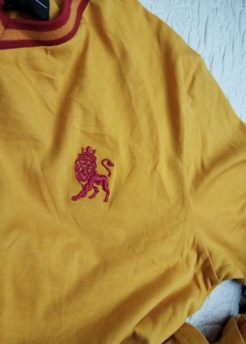 Sarı Kırmızı V Yaka Erkek Polo Tişört - Görsel 4