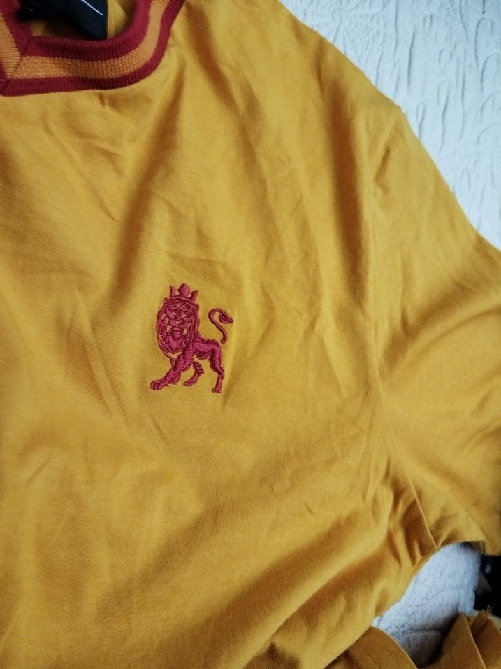 Sarı Kırmızı V Yaka Erkek Polo Tişört - Görsel 4