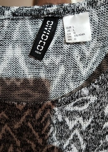 Gri Bohem V Yaka Midi Elbise - Görsel 5