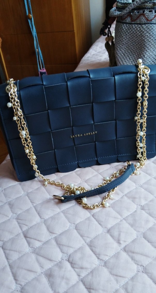 Zincir Detaylı lacivert Kadın Çanta - Görsel 2