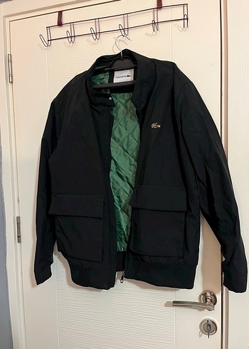Lacoste Siyah Fermuarli Erkek Ceket