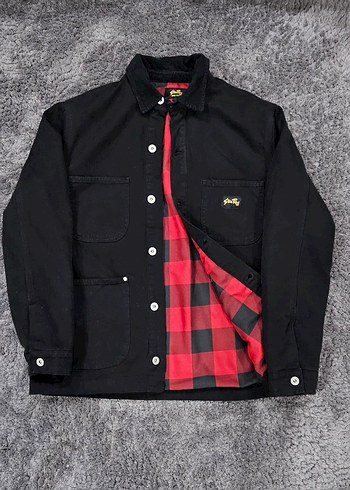 Siyah Düğmeli Erkek Street Wear Ceket