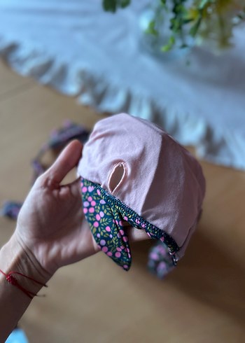 s Beden turkuaz Renk Çiçek Desenli Turkuaz Bikini takımı