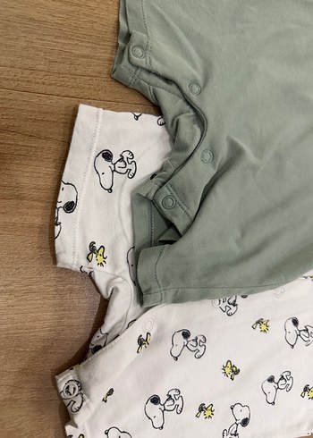 H&M H&M Pamuklu Bebek Tulumları, Kısa Kollu