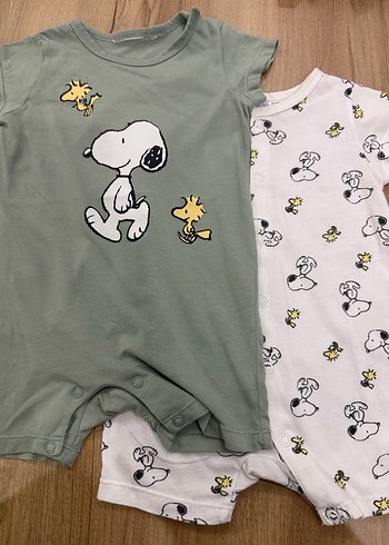 H&M Pamuklu Bebek Tulumları, Kısa Kollu