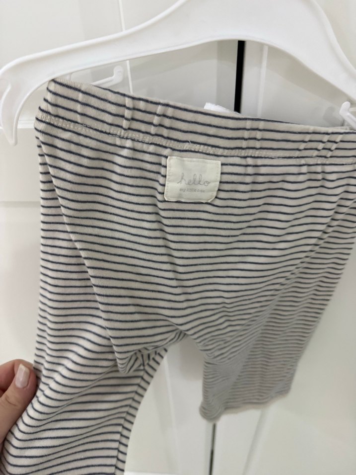 H&M Bej Çizgili Takım - Görsel 3