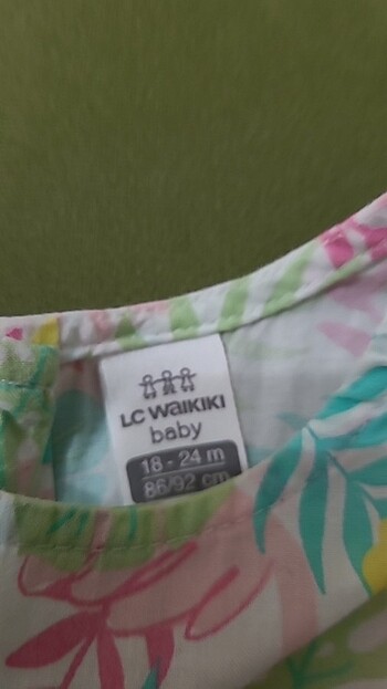 LC Waikiki lcw 18-24 ay yazlik elbiss