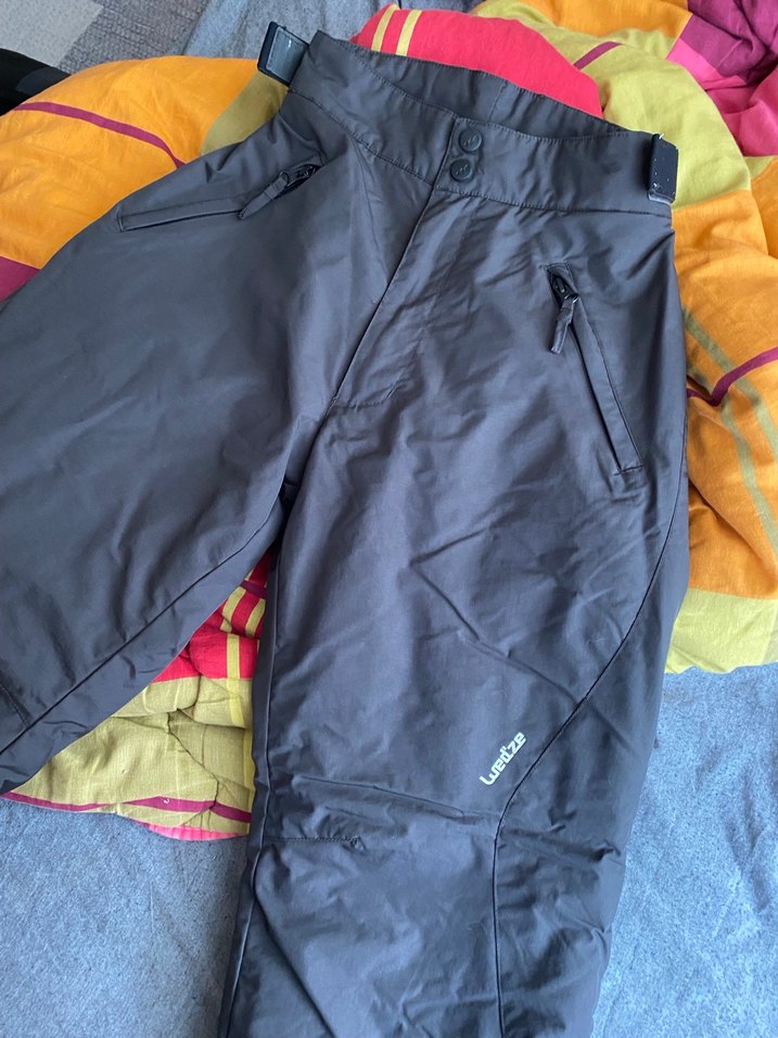 Gri Fermuarlı Erkek Kayak Pantolonu - Görsel 4