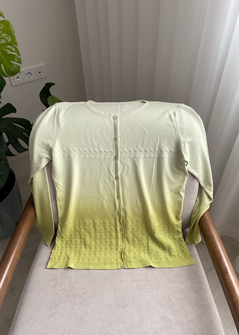 yeşil ince hırka - Görsel 3