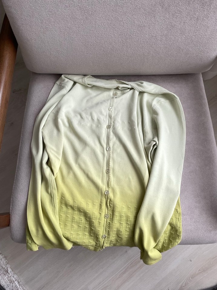 yeşil ince hırka - Görsel 2