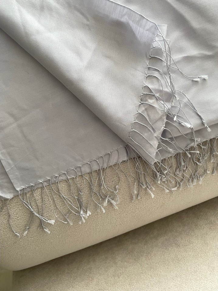 bus gri İpek Dokulu Şal - Görsel 3