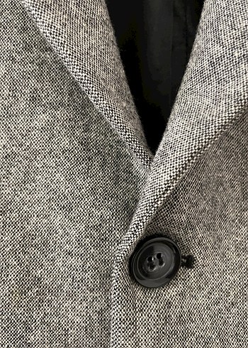 Gri Erkek Ceket, Düğmeli, Normal Boy - Görsel 3