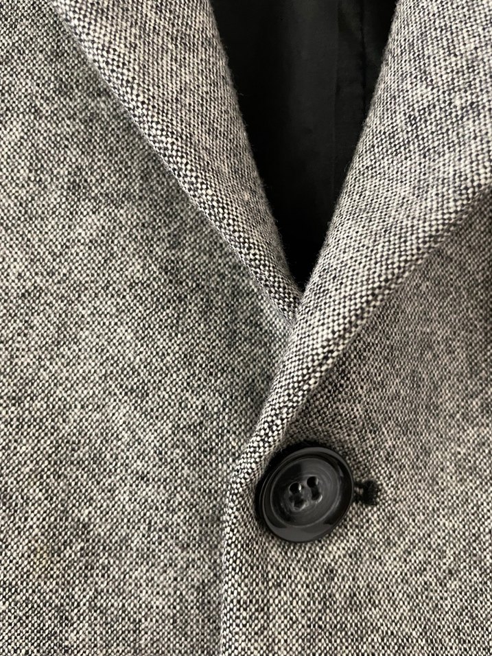 Gri Erkek Ceket, Düğmeli, Normal Boy - Görsel 3