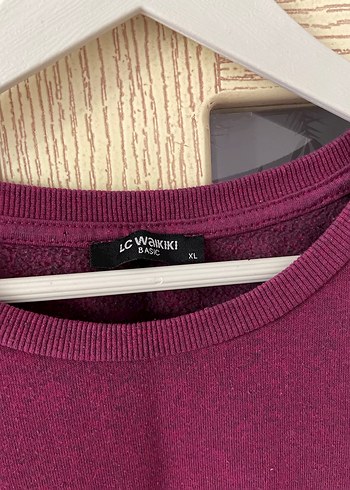 Bordo Kadın Sweatshirt - Görsel 3