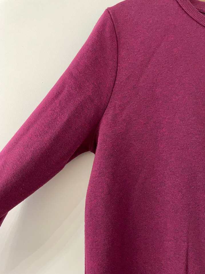 Bordo Kadın Sweatshirt - Görsel 2