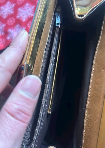 Vintage Deri Kadın Çanta - Görsel 6